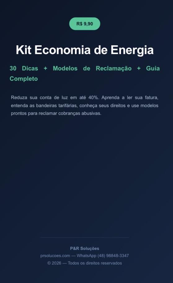 Kit Economia de Energia