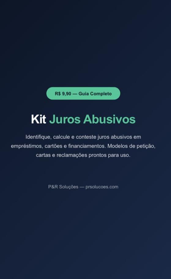 Kit Juros Abusivo