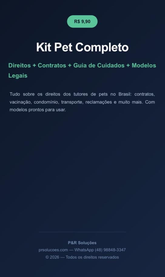 Kit Pet Completo