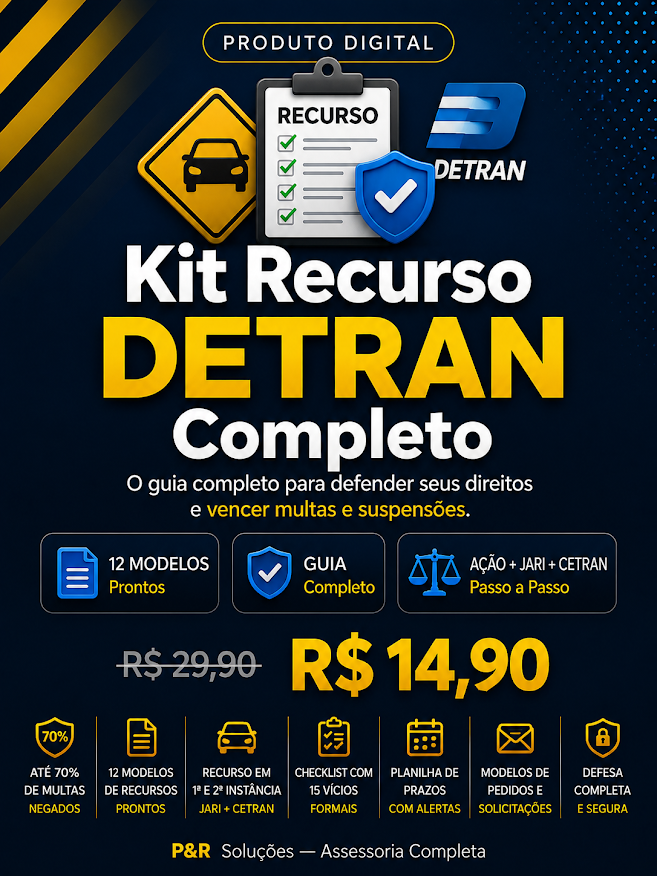 Kit Recurso DETRAN