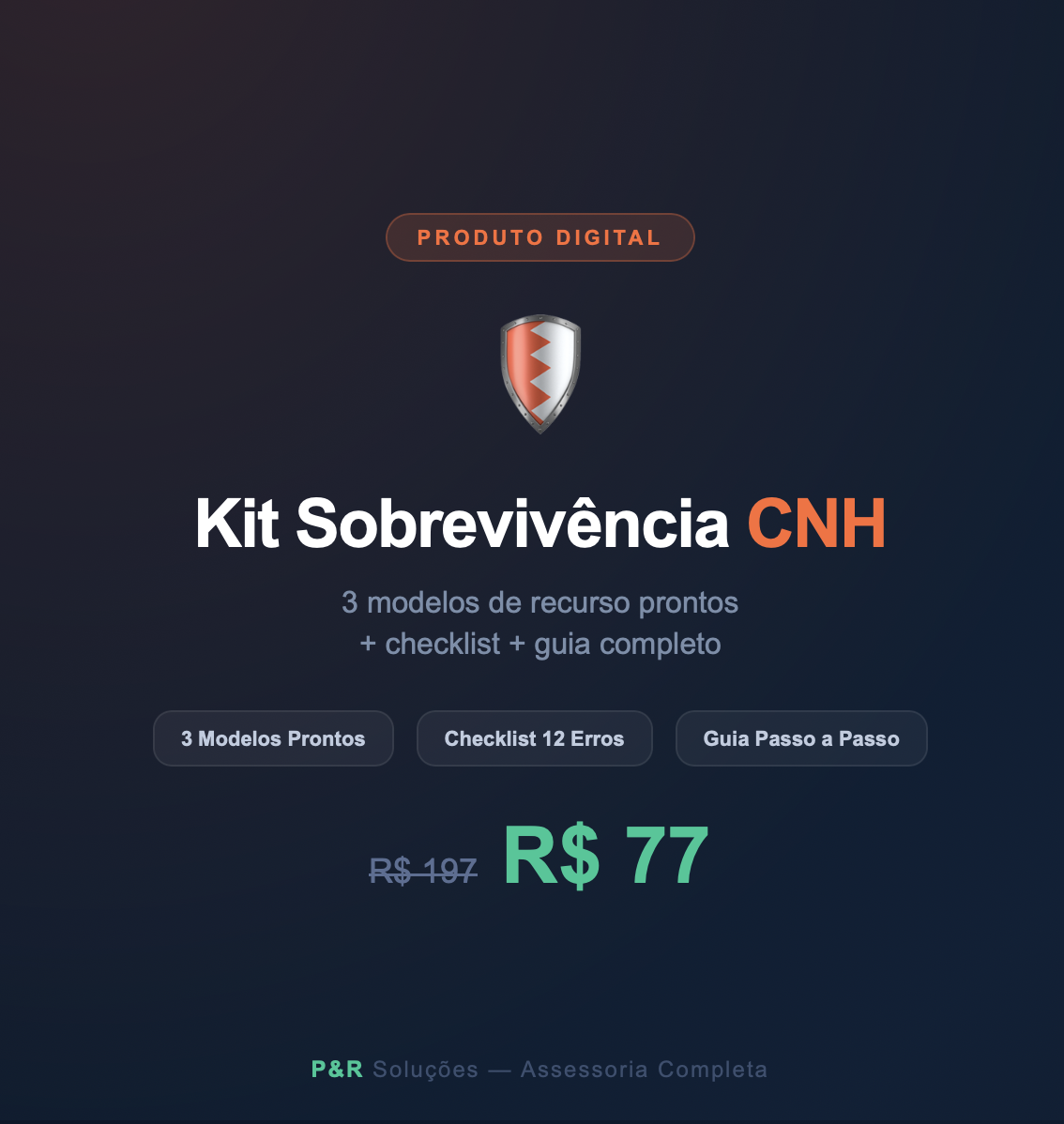 Kit Sobrevivência CNH